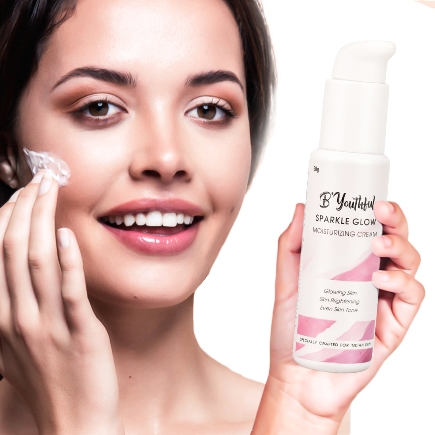 B'youthful Sparkle glow cream for bright & glowing skin - 50 gm