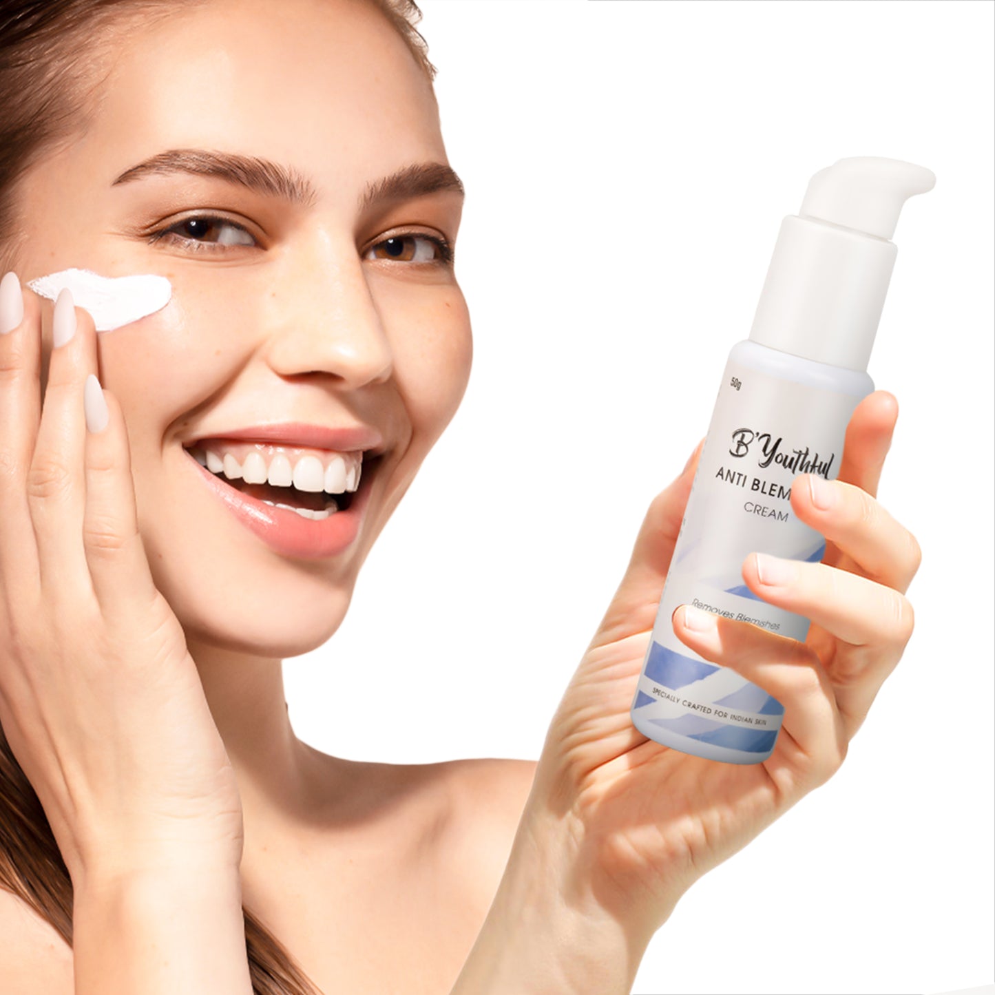 B'youthful Anti-Blemishes Cream for removing Pigmentation, Blemishes & Dark spots - 50 gm