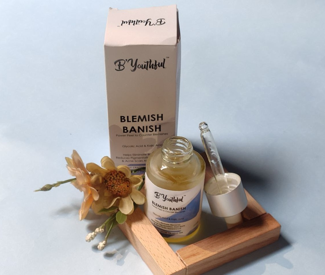 B'youthful Blemish Banish 10 min peel with Kojic & glycolic acid to remove blemishes, pigmentation - 30 ml