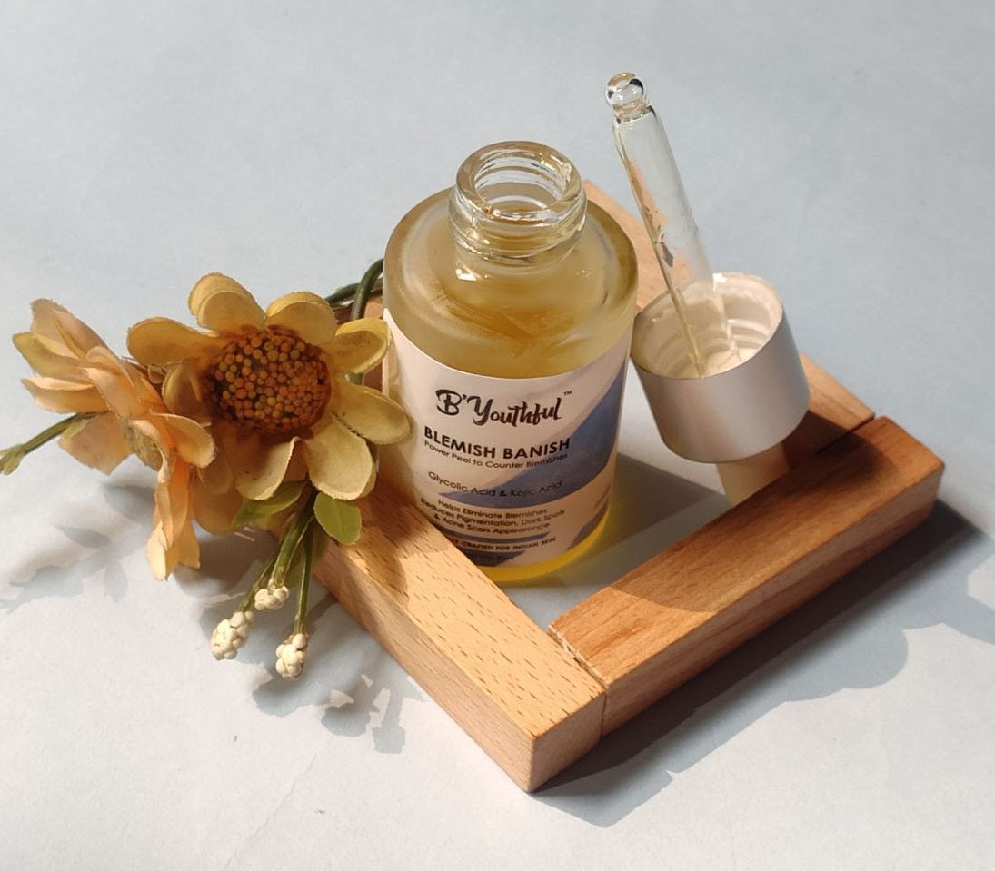 B'youthful Blemish Banish 10 min peel with Kojic & glycolic acid to remove blemishes, pigmentation - 30 ml
