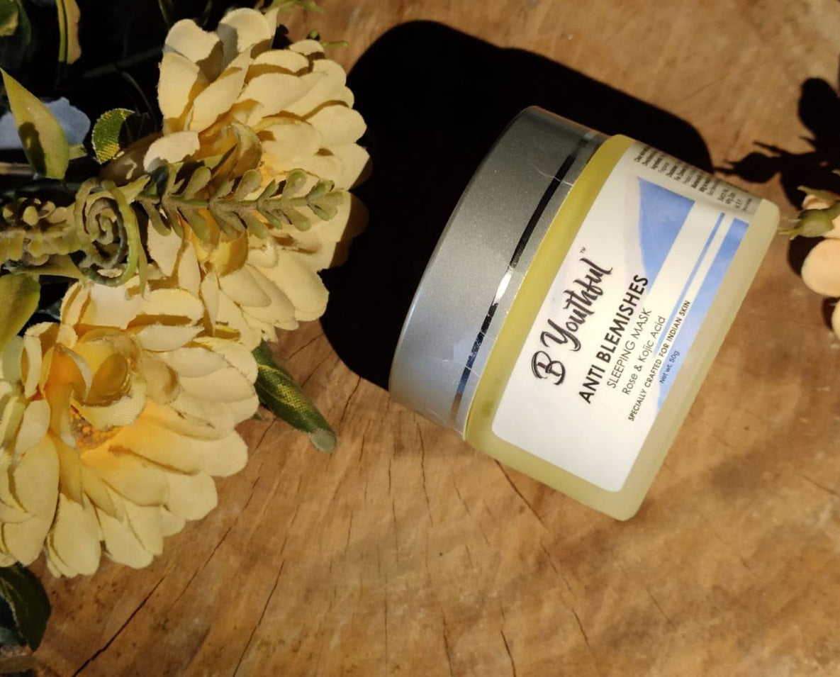 B'youthful Anti Blemishes sleeping mask for blemish free, spot free skin - 50 gm