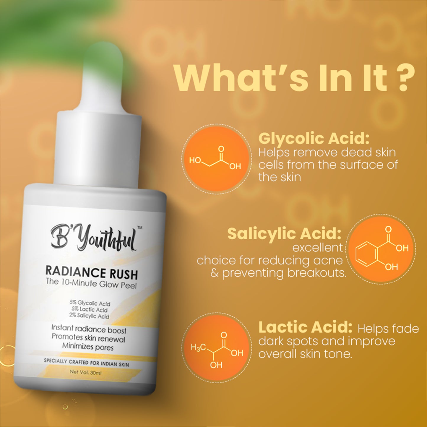 B'youthful Over night Glow beauty kit for instant party ready charming glow over night (4 products)