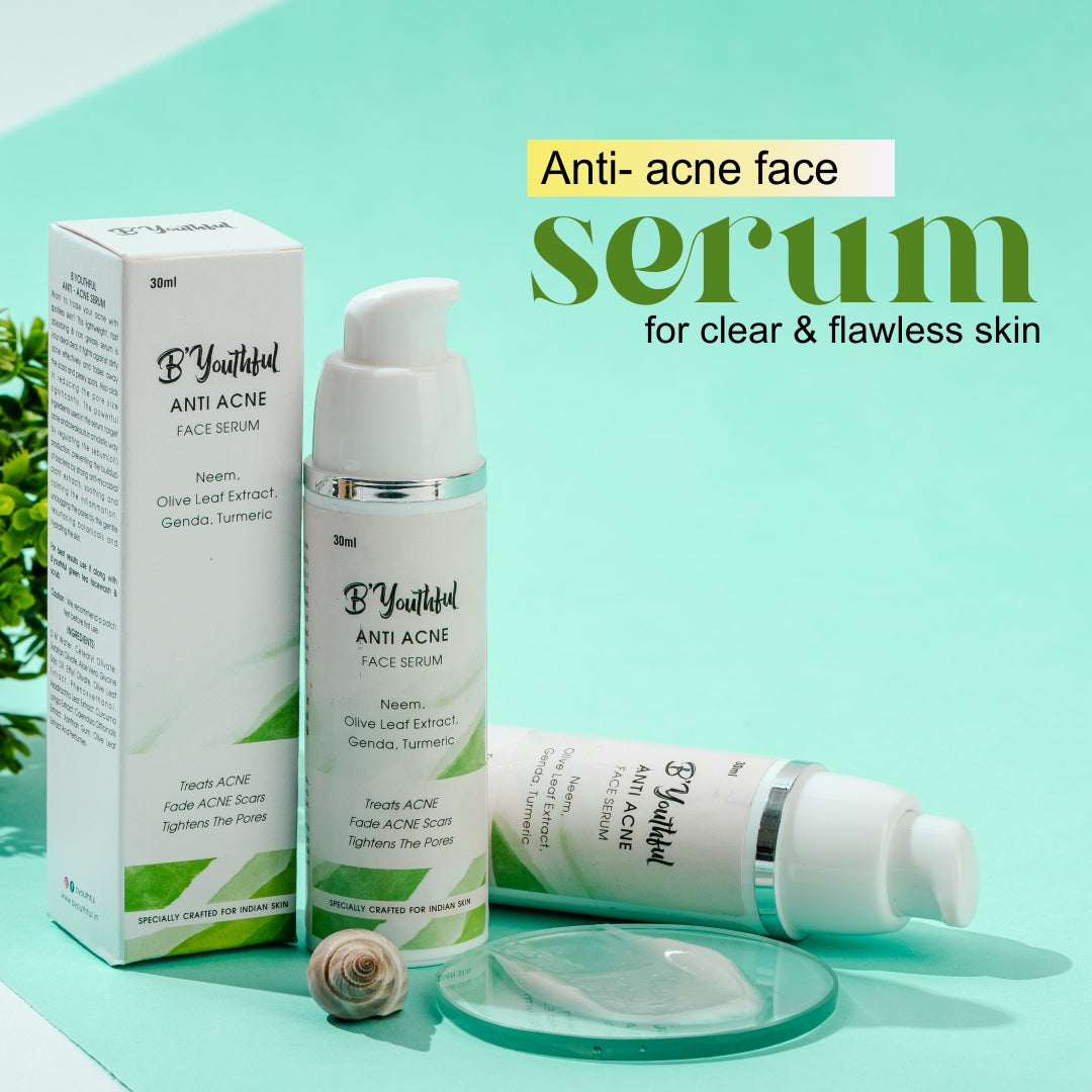 B'youthful Anti Acne face serum for pimple free, flawless skin - 30 ml