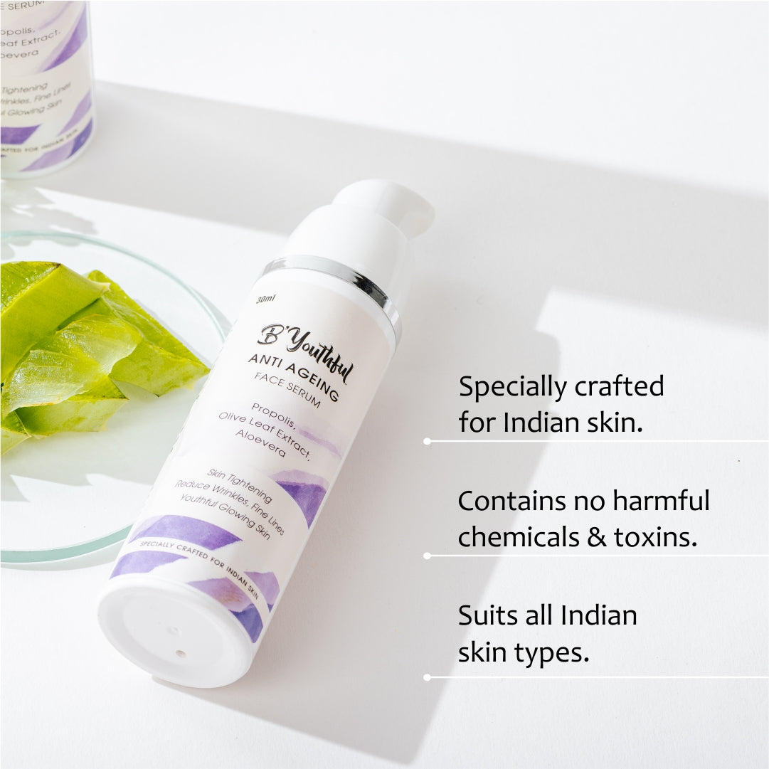 Anti-aging face serum for young, tight & glowing skin