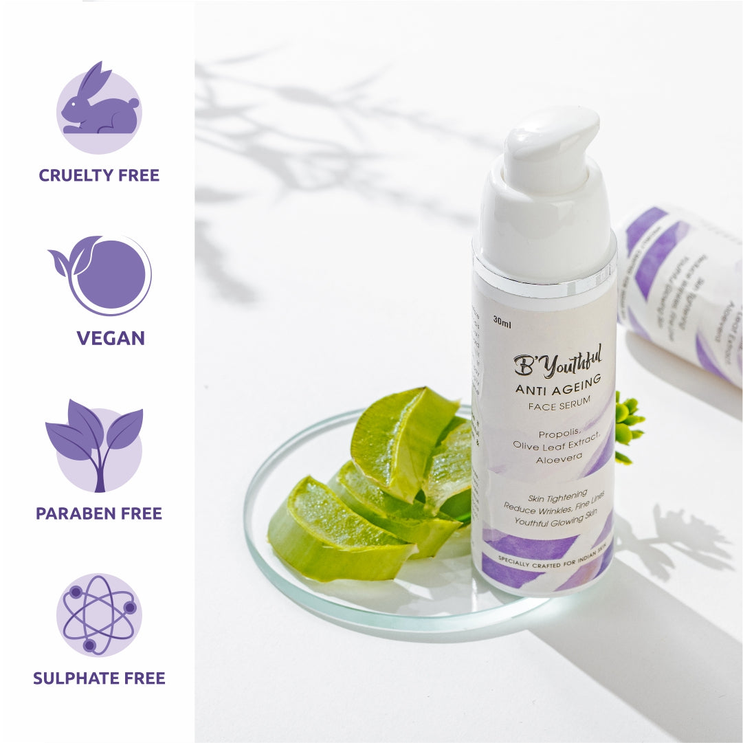 Anti-aging face serum for young, tight & glowing skin