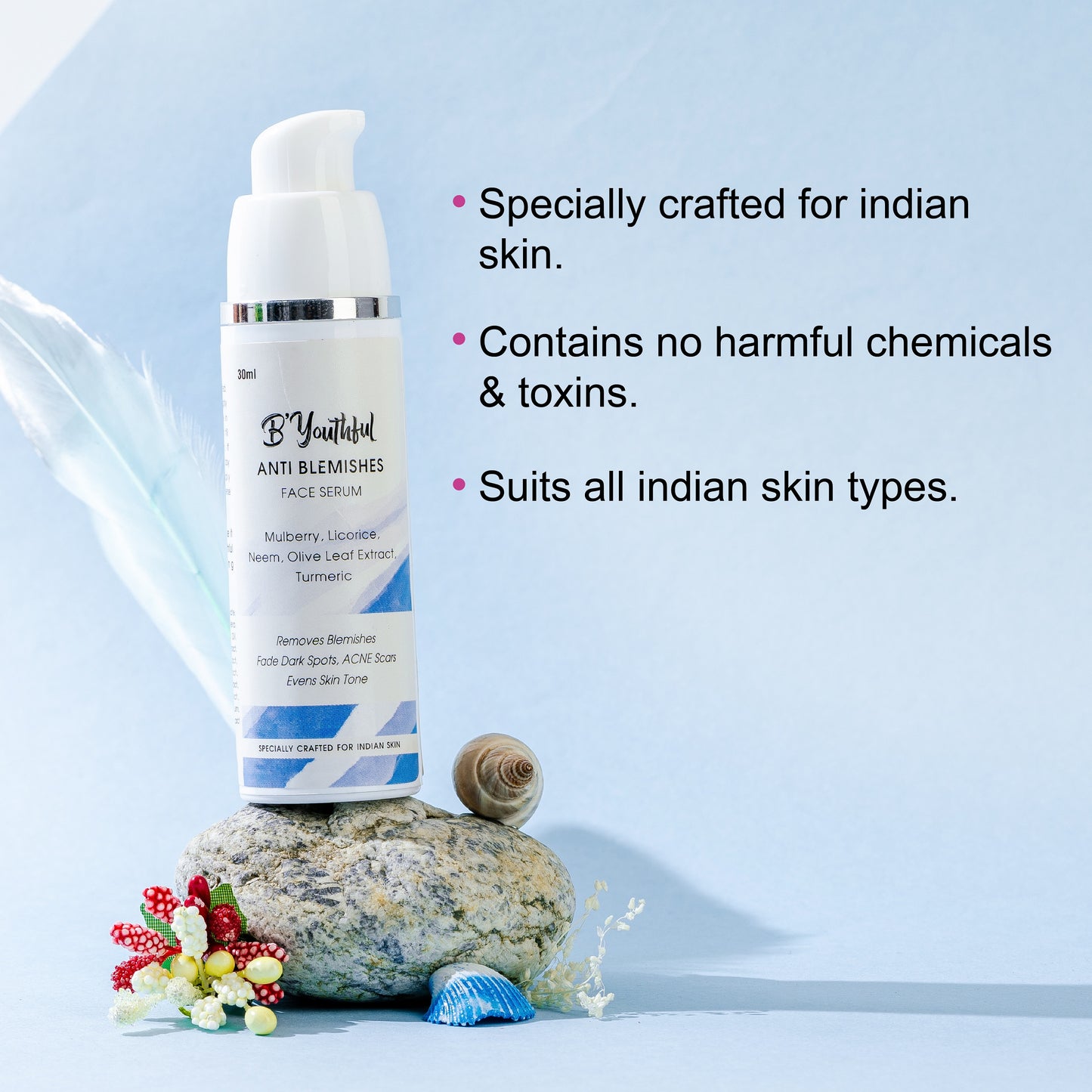 B'youthful Anti-Blemishes face serum for spotless, clear & brighter skin tone - 30 ml