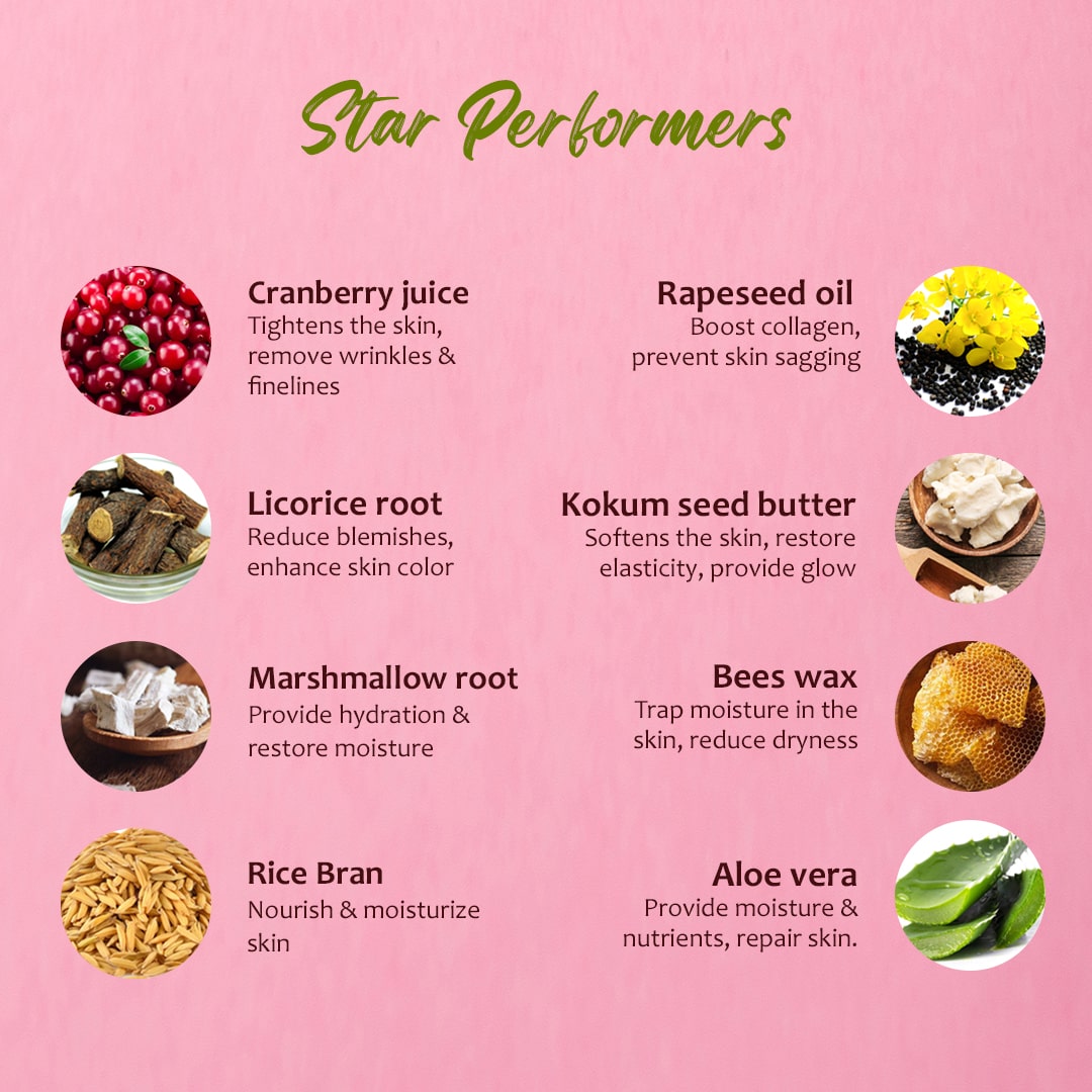 B'youthful Cranberry face scrub for gentle exfoliation & young skin - 100 gm