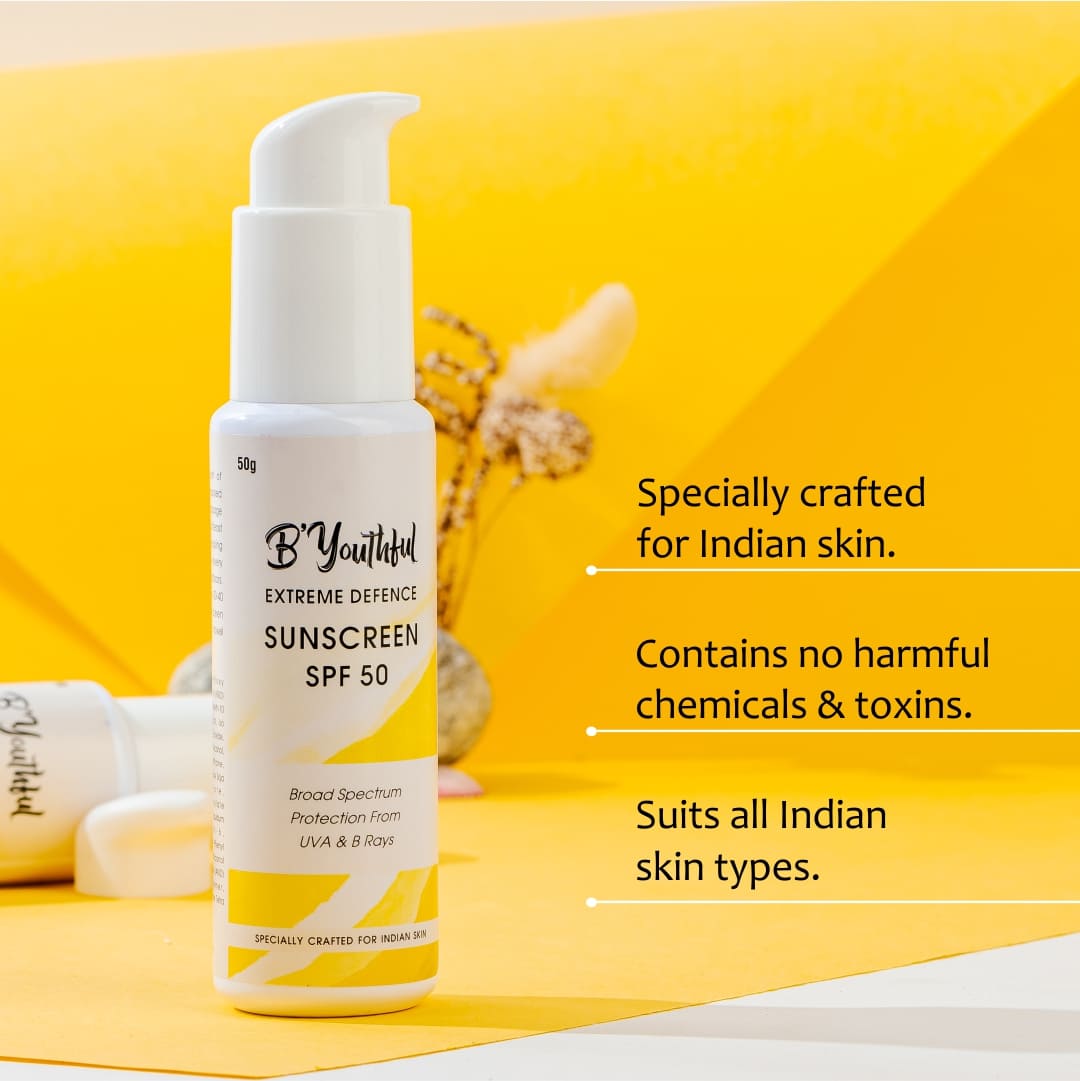 Extreme defence sunscreen with SPF 50 for extreme protection