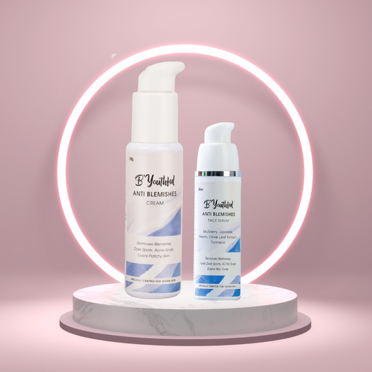 Bye Bye blemishes combo with Anti-blemishes cream & Anti-blemishes serum for blemish free even & clear skin