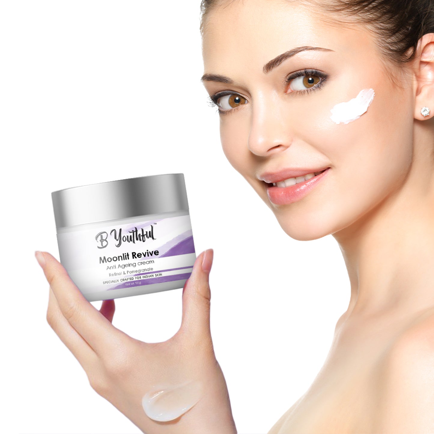 B'youthful Moonlit revive Anti-ageing night cream with Retinol & pomegranate for tight & glowing skin - 50 gm