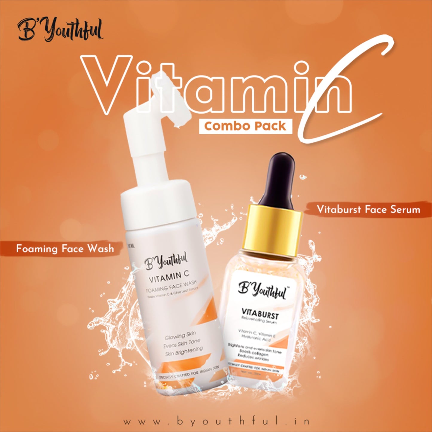 B'youthful Vitamin C combo for young, rejuvenating & glowing skin