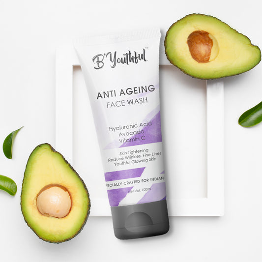 B'youthful  Hyaluronic acid, Avocado & Vitamin C Anti-ageing facewash - 100 ml