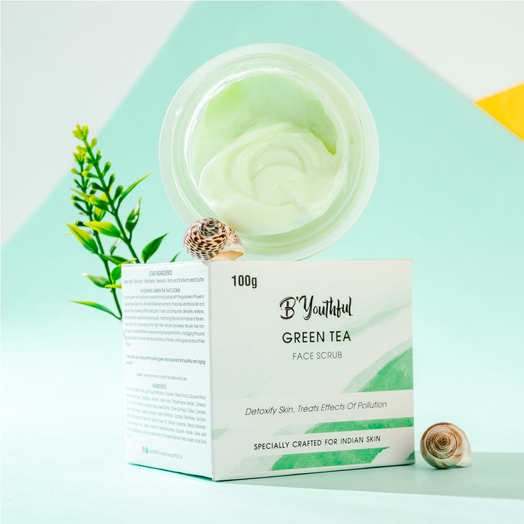 Green tea combo with Caffeine serum for skin rejuvenation ( 3 Products )