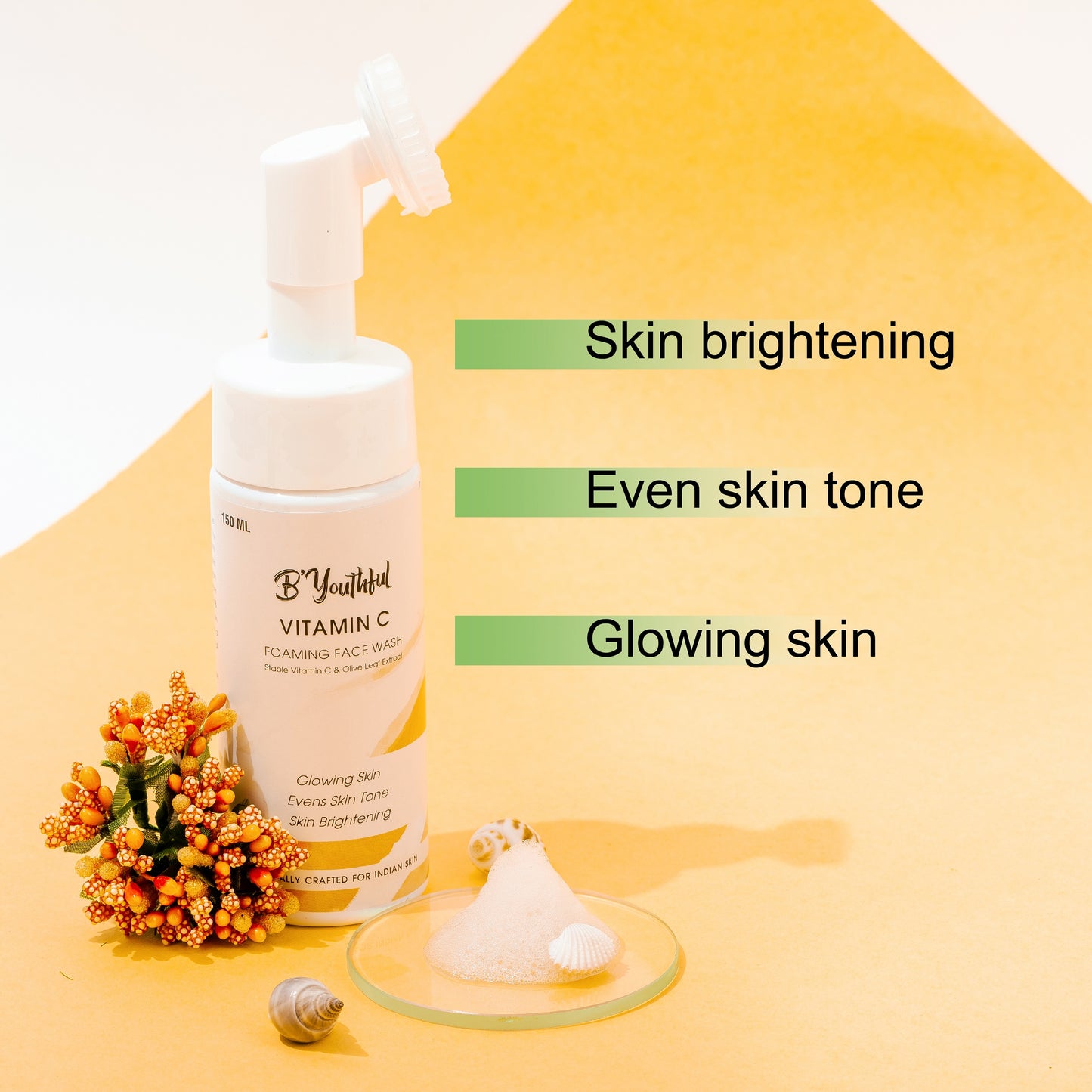 Perfect skin brightening regimen kit with Vitamin C facewash, Ubtan Scrub & Sparkle Glow cream ( 3 products )