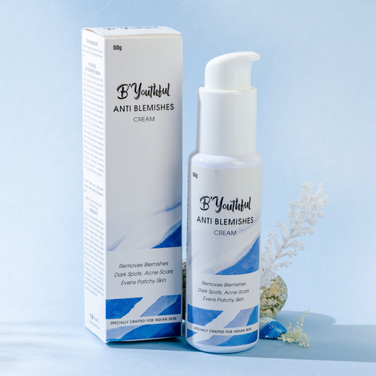 B'Youthful Anti-Blemishes Cream for blemish free, spotless & Tan free skin (50 gm)